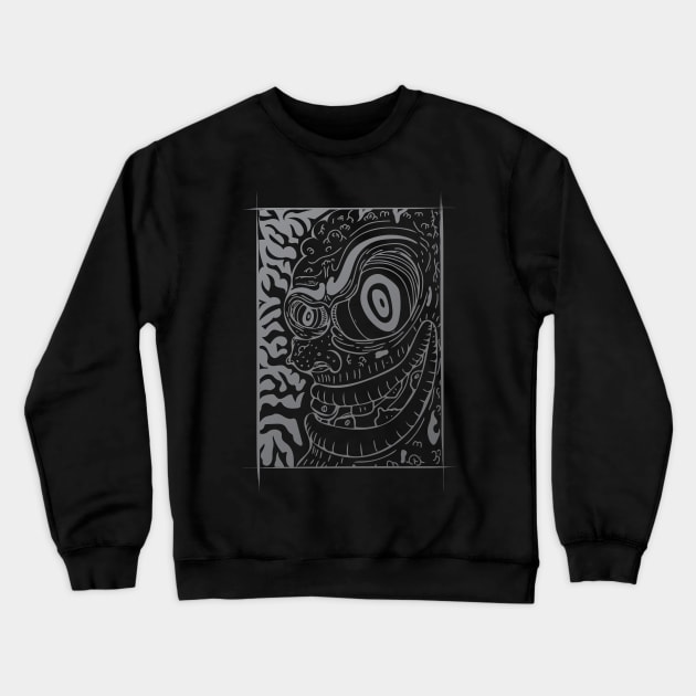 Ugly Old Man Crewneck Sweatshirt by BrokenGrin